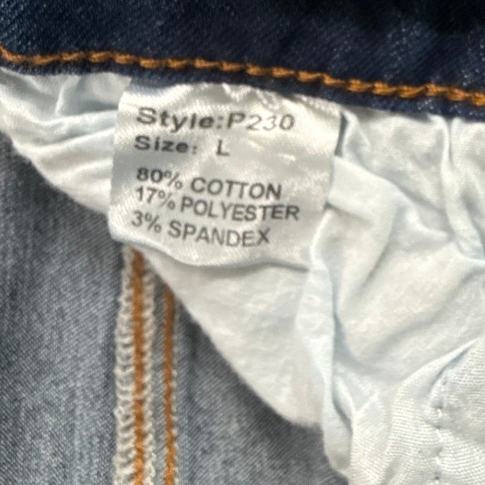Love Highlight P230 Jeans Womens L Extreme Bell Bottom Tiered Flare Y2K Festival - Picture 7 of 12